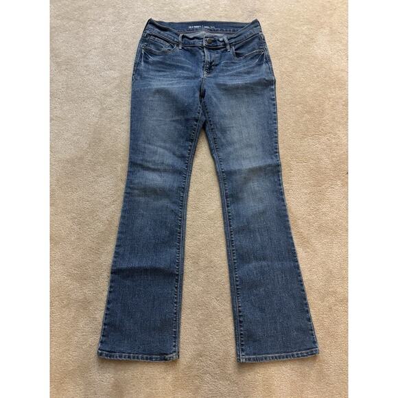 Old Navy womens bootcut jeans size 2 stretch mid rise med wash - Picture 1 of 3